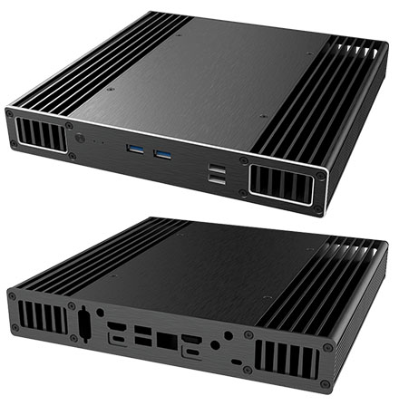 Akasa Plato RC Enclosure (for ASUS NUC 14 Pro Revel Canyon, A-NUC106-M1B) <b>[FANLESS]</b>