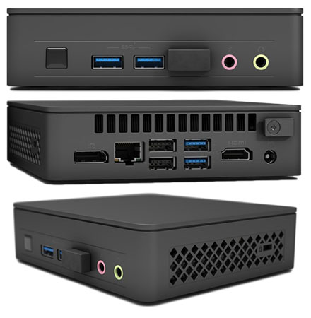 Intel NUC11ATKC2 (Intel Celeron N4505 bis zu 2x 2,90GHz, 1x HDMI, 1x dP, 6x USB, 1x <b>M.2</b>)